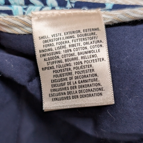 Leifsdottir Anthropologie Blue Quilted Blazer Size 6 - Picture 8 of 9